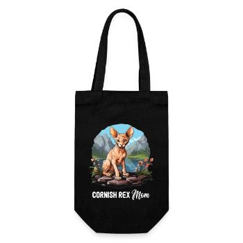Cornish Rex Kitten Cornish Rex Cat - Gift Bag for Bottles - black - Front