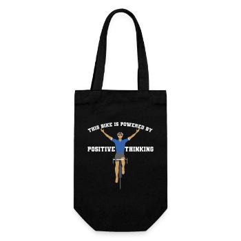 CE VÉLO EST PROPULSÉ PAR LA PENSÉE POSITIVE - Sac à bouteille - noir - Devant