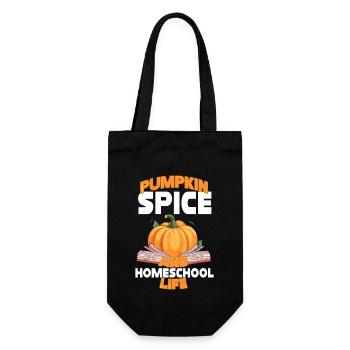 Pumpkin Spice And Homeschool Life - Gift Bag for Bottles - black - Front