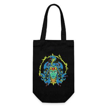 Medusa's Head - Gift Bag for Bottles - black - Front