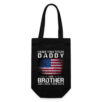 J’ai deux titres Papa Et Frère Et Je Rock - Sac à bouteille - noir - Devant