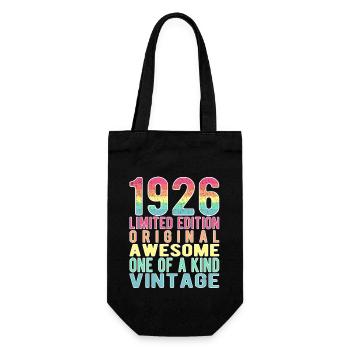 Limited Edition Since 1926 Birthday Vintage 1926 - Gift Bag for Bottles - black - Front