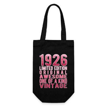Limited Edition Since 1926 Birthday Vintage 1926 - Gift Bag for Bottles - black - Front