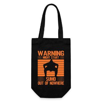 L’avertissement pourrait déclencher le sumo de nulle part - Sac à bouteille - noir - Devant