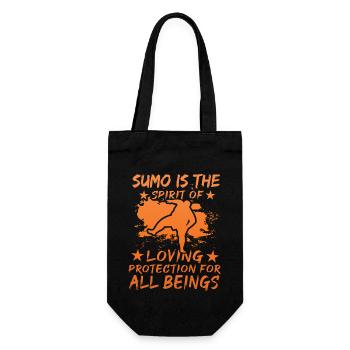 Le sumo est la protection de l’amour de l’ pour tout être - Sac à bouteille - noir - Devant