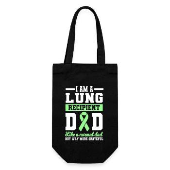 Lung transplant dad - Gift Bag for Bottles - black - Front