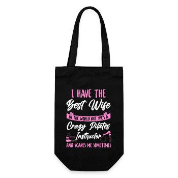 Instructeur de Pilates Professeur Femme - Sac à bouteille - noir - Devant