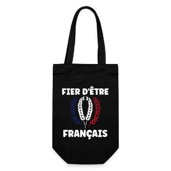Je suis français - Sac à bouteille - noir - Devant