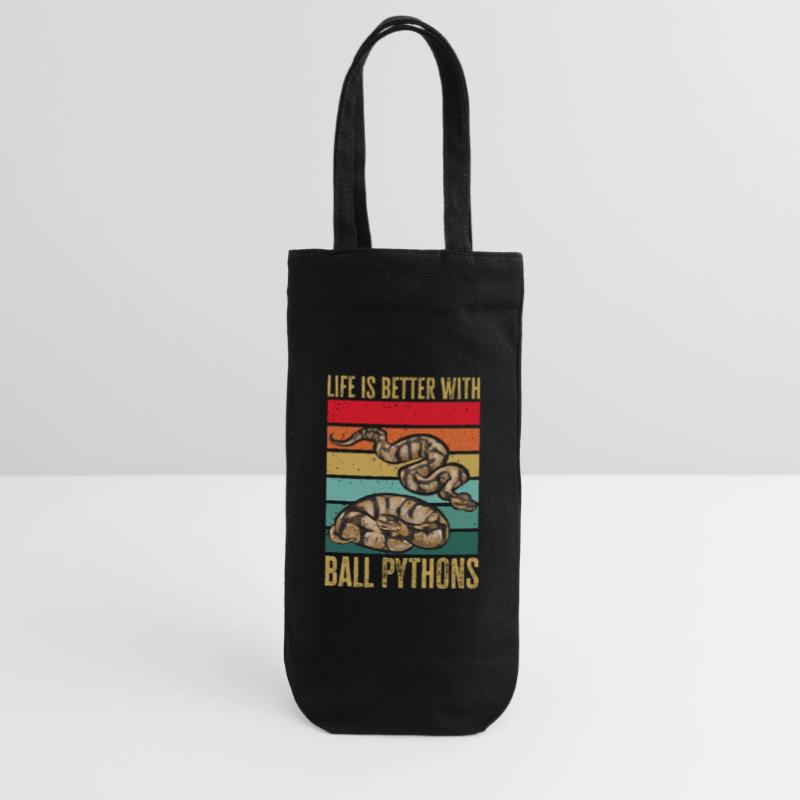 Ball Python Snake King Python Sac à bouteille