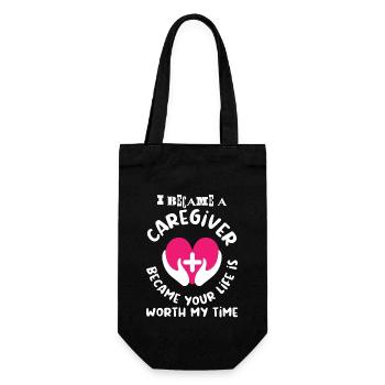 I Became A Caregiver Because Funny Nurse Caregive - Sac à bouteille - noir - Devant