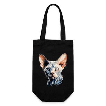Devon Rex Kitten Devon Rex Cat - Gift Bag for Bottles - black - Front