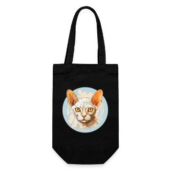 Devon Rex Kitten Devon Rex Cat - Gift Bag for Bottles - black - Front