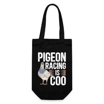 Pigeon sport Pigeon fancier racing pigeon - Gift Bag for Bottles - black - Front