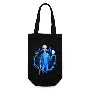 L’extraterrestre - Sac à bouteille - noir - Devant