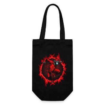 The Red Monkey - Gift Bag for Bottles - black - Front