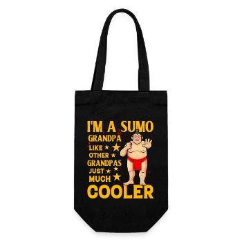 Je suis un grand-père sumo comme un grand-père normal, juste cool - Sac à bouteille - noir - Devant