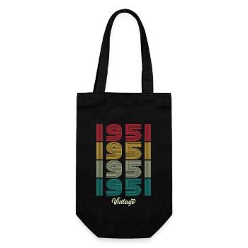 73 Jahre alter Jahrgang 1951 Limitierte Auflage 73. - Geschenkbeutel für Flaschen - Schwarz - Vorne