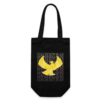 Dagestan Urlaub Adler Flagge National Reise - Geschenkbeutel für Flaschen - Schwarz - Vorne
