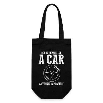 Au volant d’une voiture, tout est possible. - Sac à bouteille - noir - Devant
