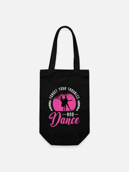 Danse de salon Oubliez vos ennuis Aime danser - Sac à bouteille - noir
