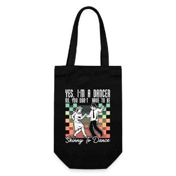 Swing Dance Yes I'm A Dancer Retro Loves Dancing - Gift Bag for Bottles - black - Front