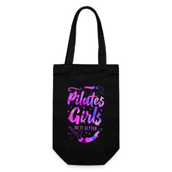 Pilates Instructor Teacher Pilates - Gift Bag for Bottles - black - Front