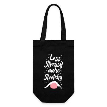 Pilates Instructeur Professeur Jeu de mots - Sac à bouteille - noir - Devant