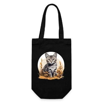 Mau égyptien Chaton Chat égyptien Mau - Sac à bouteille - noir - Devant