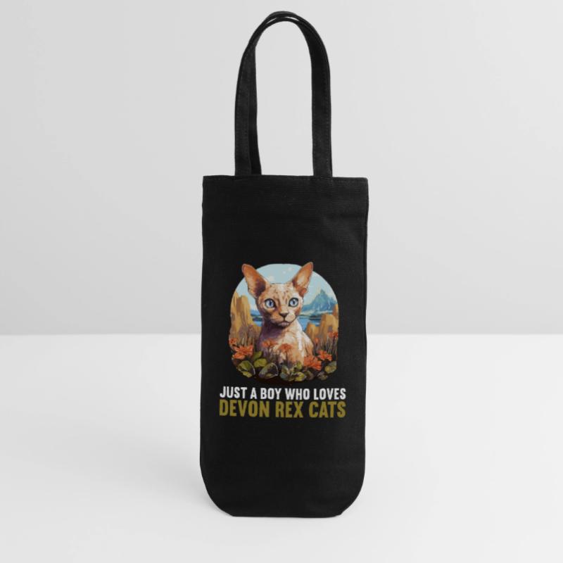 Devon Rex Kätzchen Devon Rex Katze Geschenkbeutel für Flaschen