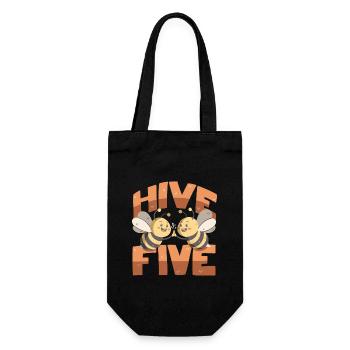 Hive Five - Geschenkbeutel für Flaschen - Schwarz - Vorne