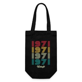 53 Jahre alter Jahrgang 1971 Limitierte Auflage 53. - Geschenkbeutel für Flaschen - Schwarz - Vorne