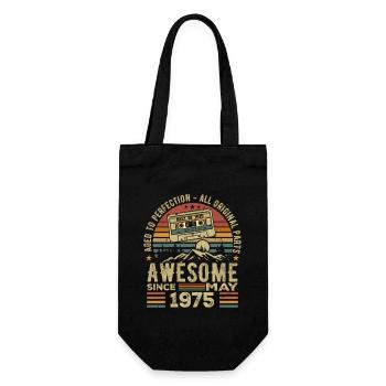 1978, Rétro 1978, millésime mai 1978, légendaire d - Sac à bouteille - noir - Devant