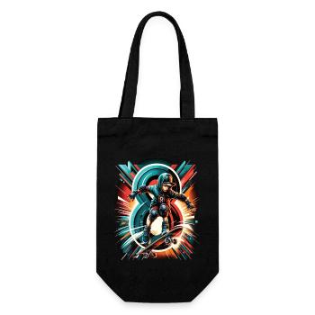 Skateboard Skater Design pour les garçons de 8 ans - Sac à bouteille - noir - Devant
