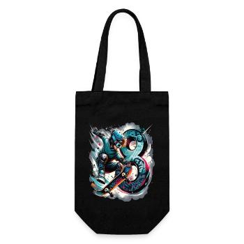 Skateboard Skater Design pour les garçons de 8 ans - Sac à bouteille - noir - Devant