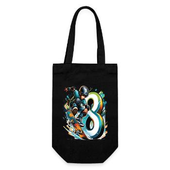 Skateboard Skater Design pour les garçons de 8 ans - Sac à bouteille - noir - Devant