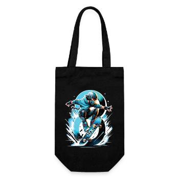 Skateboard Skater Design pour les garçons de 8 ans - Sac à bouteille - noir - Devant