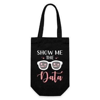 Show me the data analysis brilliance - Gift Bag for Bottles - black - Front