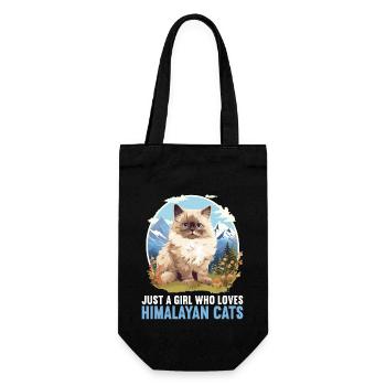 Himalayan Cat Colourpoint Katze - Gift Bag for Bottles - black - Front