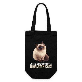 Himalayan Cat Colourpoint Katze - Gift Bag for Bottles - black - Front