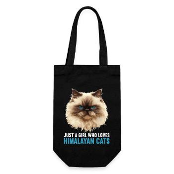 Himalayan Cat Colourpoint Katze - Gift Bag for Bottles - black - Front