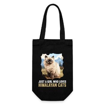 Himalayan Cat Colourpoint Katze - Gift Bag for Bottles - black - Front