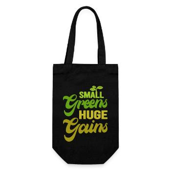 Urban Gardener Männer Frauen Microgreens - Geschenkbeutel für Flaschen - Schwarz - Vorne