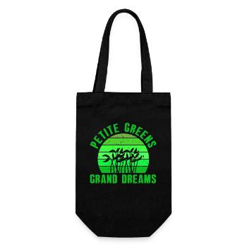 Urban Gardener Männer Frauen Microgreens - Geschenkbeutel für Flaschen - Schwarz - Vorne