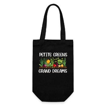 Urban Gardener Männer Frauen Microgreens - Geschenkbeutel für Flaschen - Schwarz - Vorne