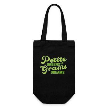 Urban Gardener Männer Frauen Microgreens - Geschenkbeutel für Flaschen - Schwarz - Vorne