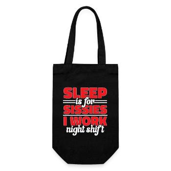 Night Shift Nurse - Gift Bag for Bottles - black - Front
