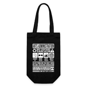 Administration des arts Sarcasme drôle cadeau Arts - Sac à bouteille - noir - Devant