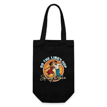 Swing Dance Do The Lindy Hop Dancing Swing Dancer - Gift Bag for Bottles - black - Front