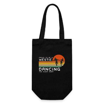 Swing Dance Proud To Be A Westie Retro Dance Sport - Gift Bag for Bottles - black - Front
