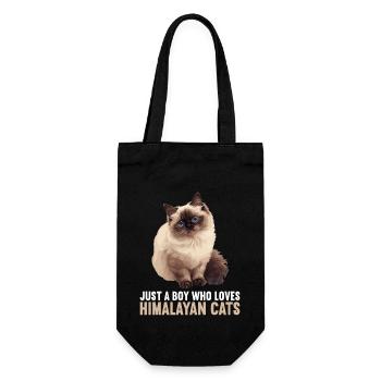 Himalayan Cat Colourpoint Katze - Gift Bag for Bottles - black - Front